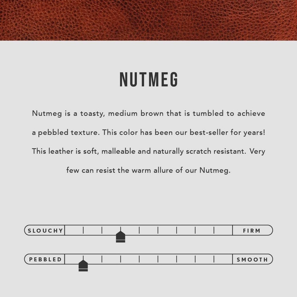 Portland Leather Goods Nutmeg Fortune Cookie Zip Pouch Keychain - Picture 8 of 8